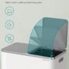 SONGMICS Dual Rubbish Bin Metal Recycling Bin with 15 Rubbish Bags
