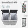 SONGMICS Trash Can, 2 x 8 Gallon (2 x 30 L) Garbage Can for Kitchen with 15 Trash Bags