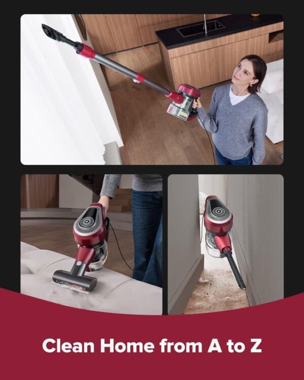 Vexilar Corded Vacuum Cleaner 60KPa/600W,Self-Standing,1.5L Large Dustbin