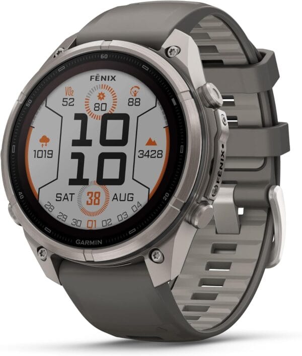 Garmin fēnix® 9 Pro Solar, Titanium, 47mm, Graphite/Black