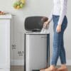 SONGMICS Kitchen Bin 13 Gallon (50 L) Silver