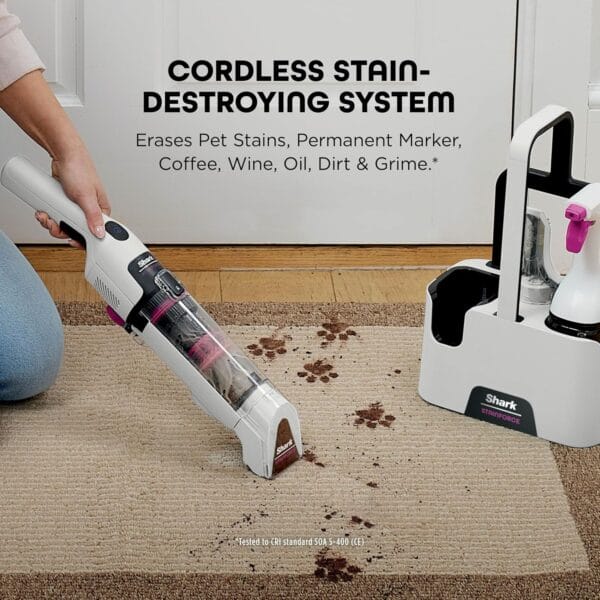 Shark StainForce Cordless Spot Cleaner, Lightweight & Portable HX100UKT